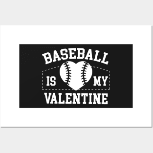 Baseball Is My Valentine - Kids' Youth Posters and Art